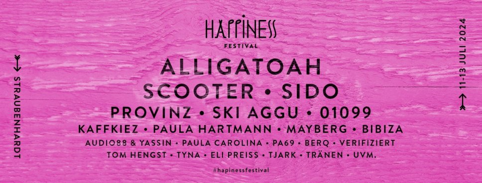 Happiness Festival - Alligatoah als Headliner bekannt gegeben 