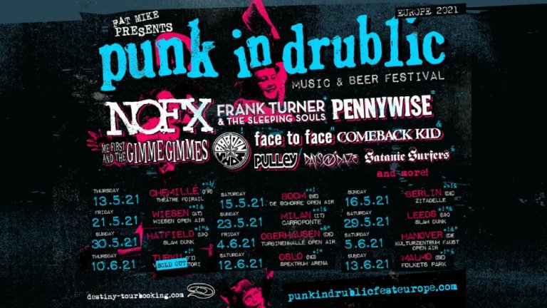 Punk In Drublic Europe - Nachholtermine für 2021 & Line-up angekündigt