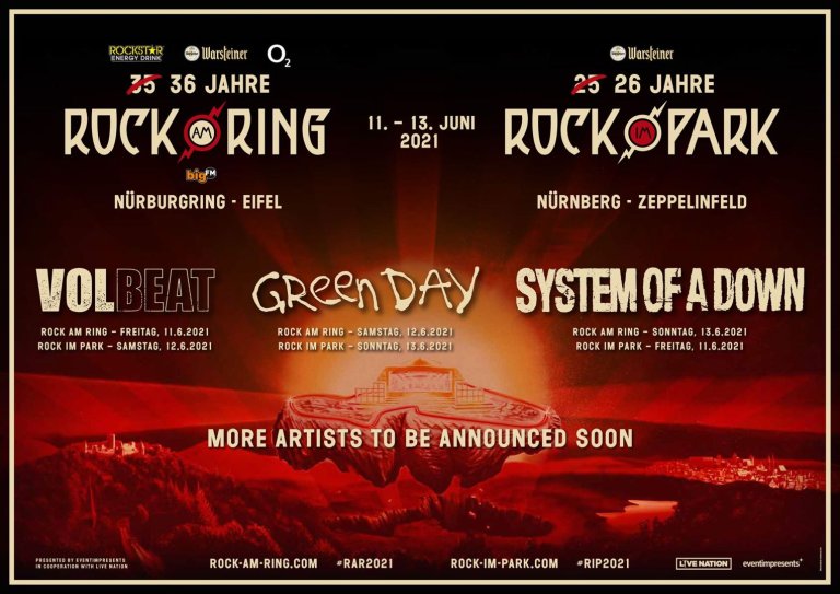 Rock am Ring und Rock im Park - Drei Headliner für 2021 bestätigt 