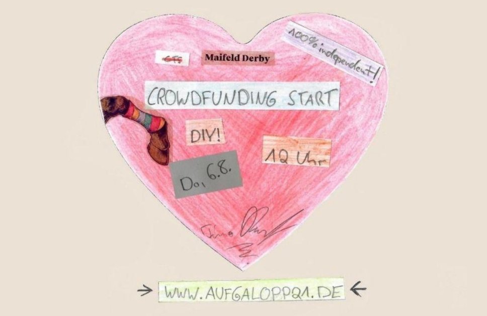 Maifeld Derby - Neue Crowdfunding-Kampagne #aufgalopp21