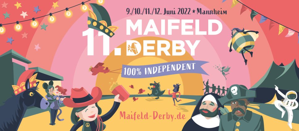Maifeld Derby - Bilderbuch bestätigt, aktualisierter Zeitplan