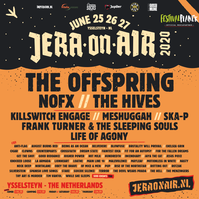 Jera On Air Poster 2020 Festivalplaner