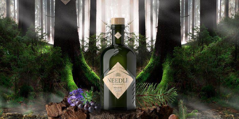 Bild: Needle Blackforest Gin - Gewinne den beliebten Schwarzwälder Gin in einer besonderen 3-Liter-Flasche!